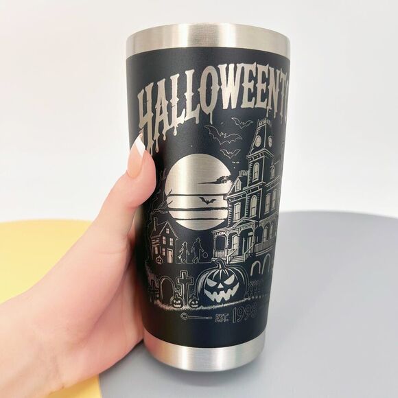 Halloween Tumbler with Straw Gift Box 20oz Stainless Steel Spooky Season Horror - Picture 5 of 6